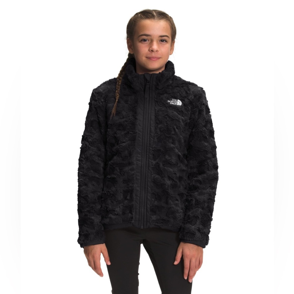THE NORTH FACE Girls' Reversible Mossbud Swirl Full Zip Crewneck Jacket